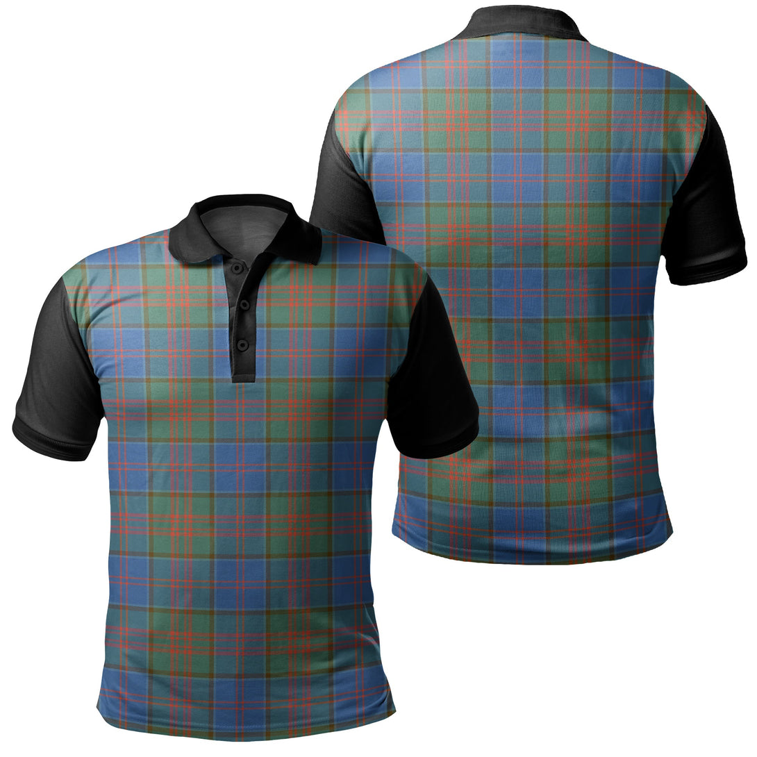 Stewart of Appin Hunting Ancient Tartan Classic Polo Shirt Black Neck 1 Style