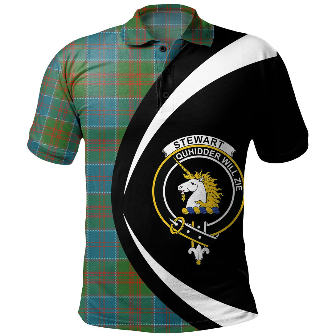 Stewart of Appin Hunting Ancient Clan Badge Tartan Polo Shirt Circle Style Personalized