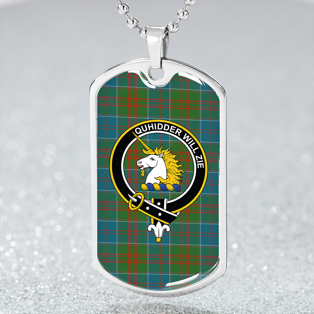 Stewart of Appin Hunting Ancient Clan Badge Classic Tartan Dog Tag Necklace