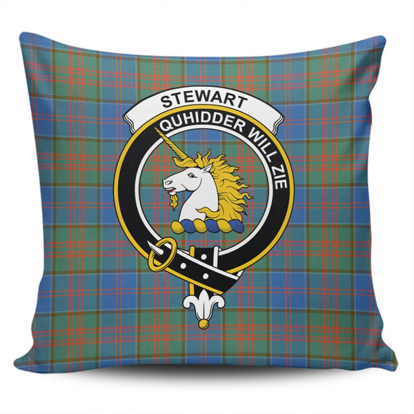 Stewart of Appin Hunting Ancient Tartan Classic Crest Pillow Cover