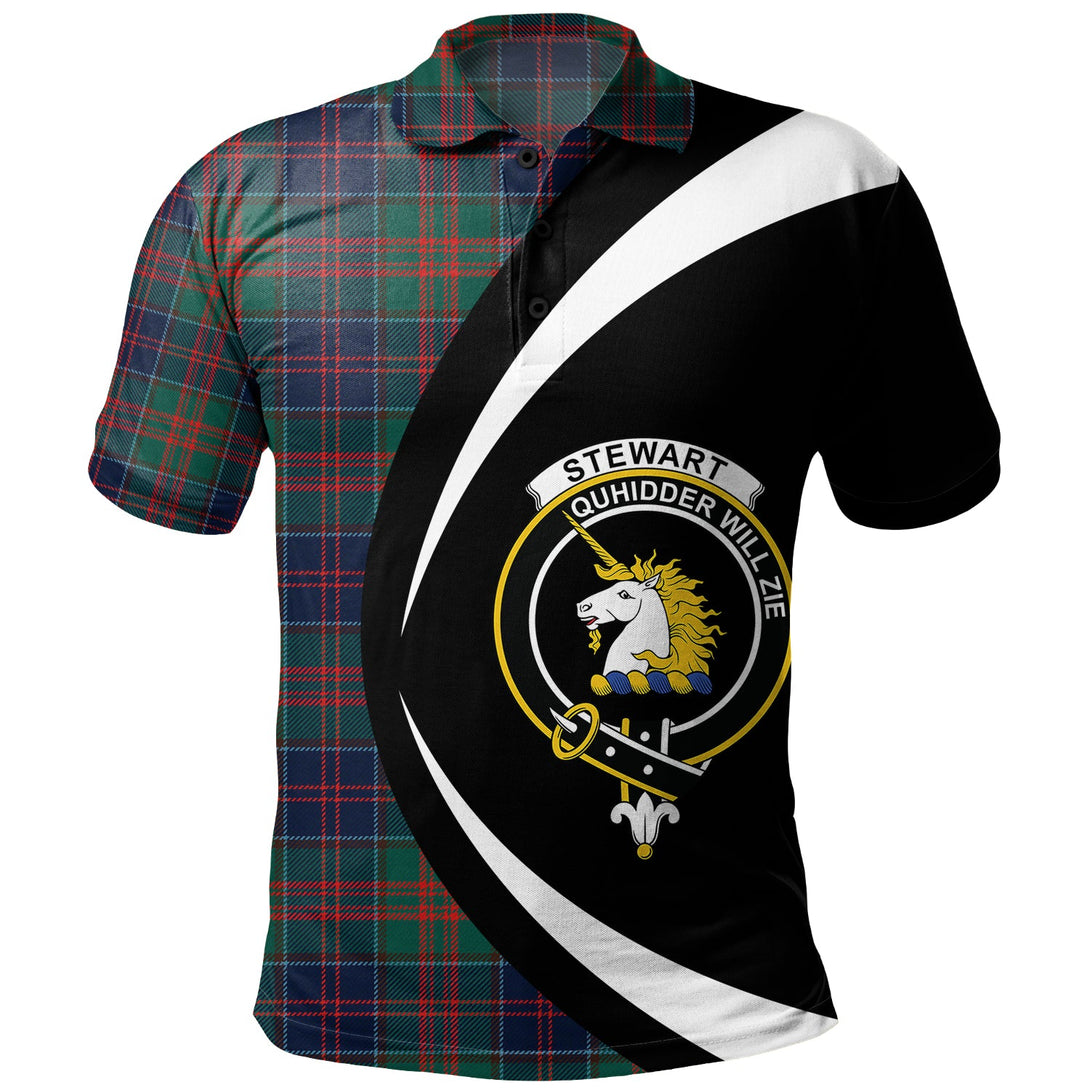 Stewart of Appin Hunting Modern Clan Badge Tartan Polo Shirt Circle Style Personalized