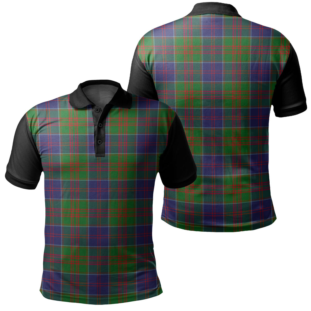 Stewart of Appin Hunting Modern Tartan Classic Polo Shirt Black Neck 1 Style