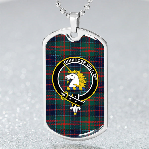 Stewart of Appin Hunting Modern Clan Badge Classic Tartan Dog Tag Necklace