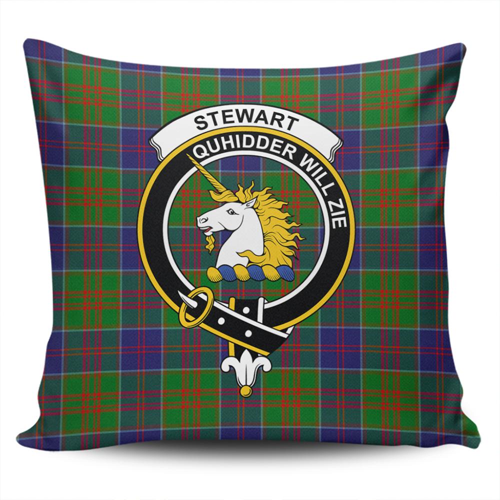 Stewart of Appin Hunting Modern Tartan Classic Crest Pillow Cover