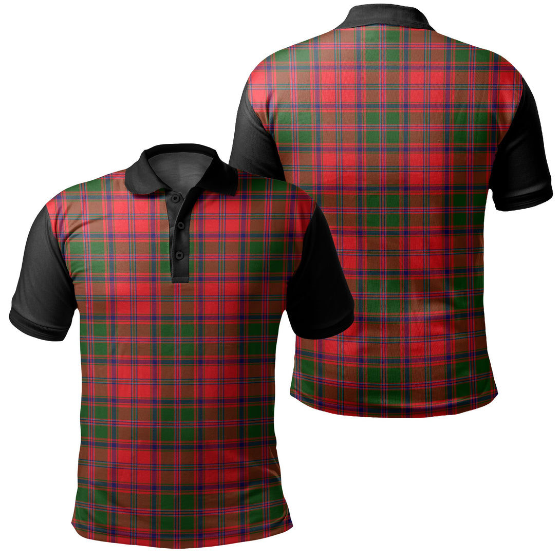 Stewart of Appin Modern Tartan Classic Polo Shirt Black Neck 1 Style