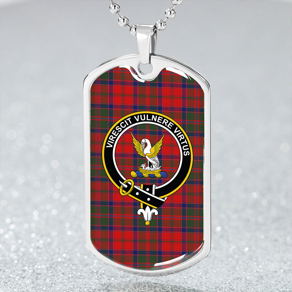 Stewart of Ardshiel Modern Clan Badge Classic Tartan Dog Tag Necklace