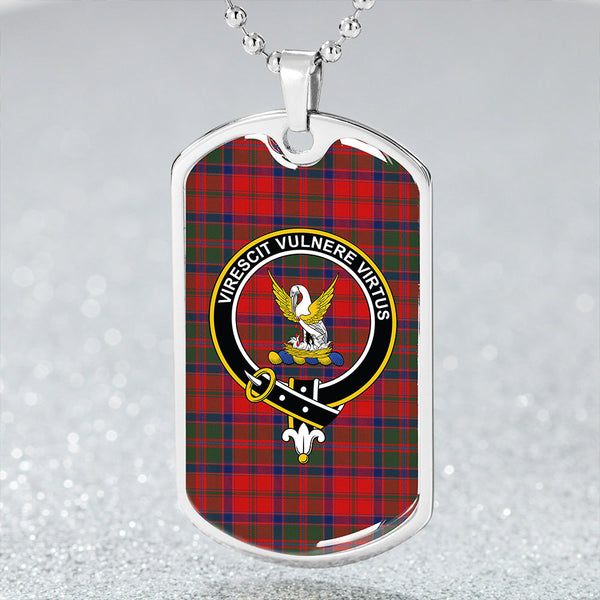 Stewart of Ardshiel Modern Clan Badge Classic Tartan Dog Tag Necklace