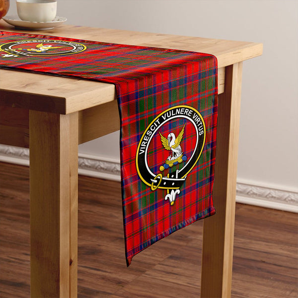 Stewart of Ardshiel Modern Clan Badge Tartan Table Runner