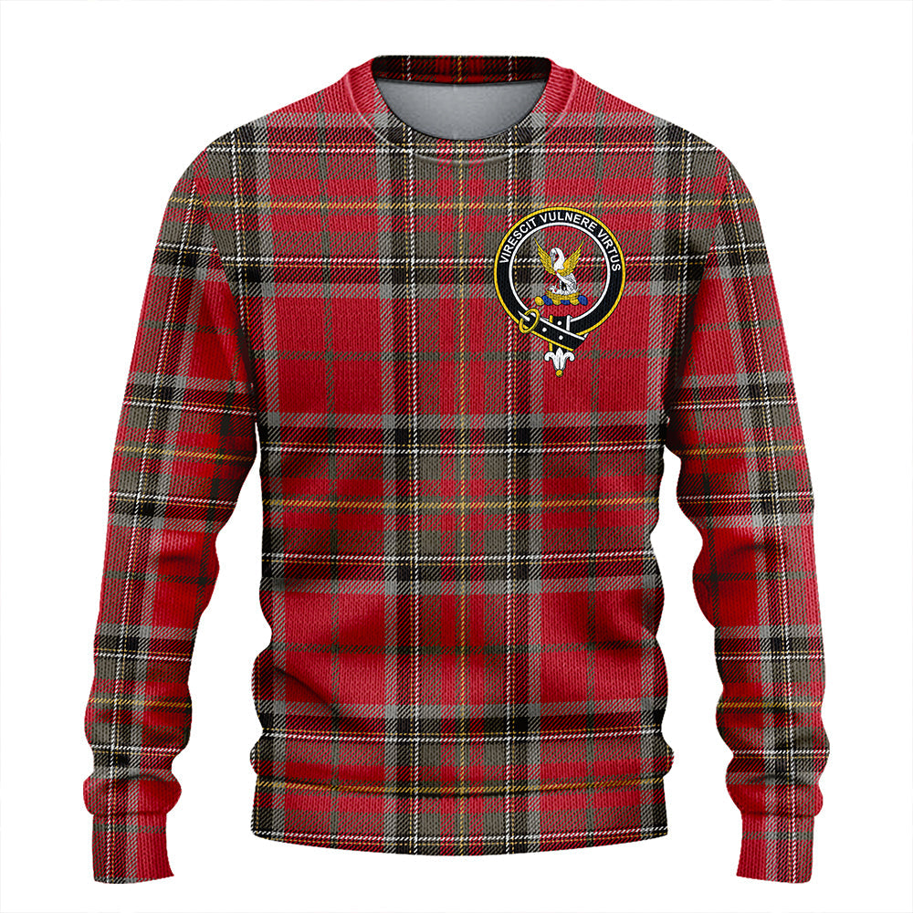 Stewart of Galloway Weathered Clan Badge Tartan Knitted Sweater