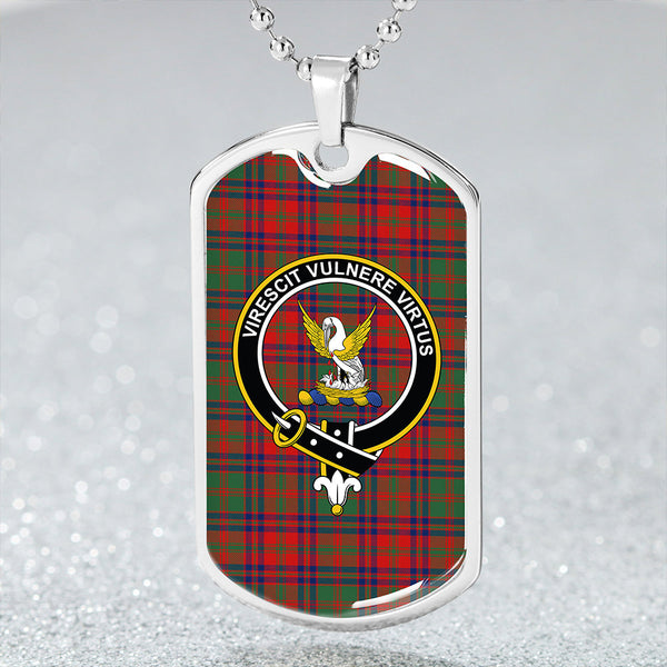 Stewart of Killiecrankie Modern Clan Badge Classic Tartan Dog Tag Necklace