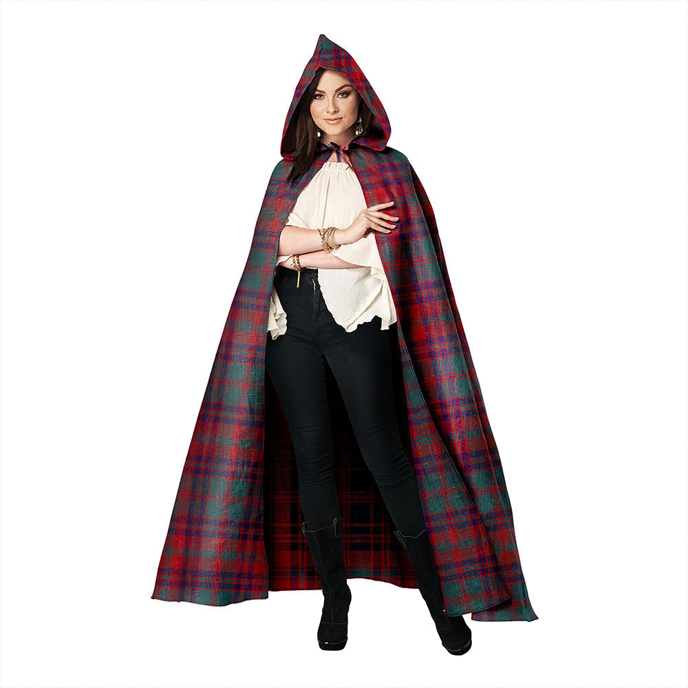 Stewart of Killiecrankie Weathered Clan Badge Tartan Hooded Cloak