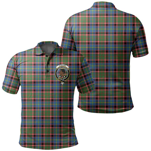 Stirling & Bannockburn District Tartan Classic Crest Polo Shirt