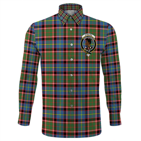 Stirling & Bannockburn District Tartan Classic Crest Long Sleeve Button Shirt