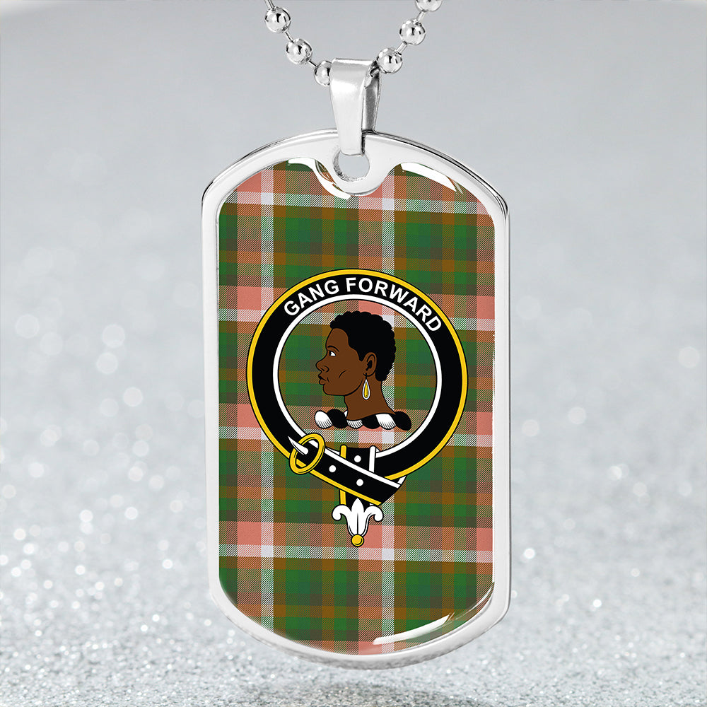 Stirling Millennium Ancient Clan Badge Classic Tartan Dog Tag Necklace