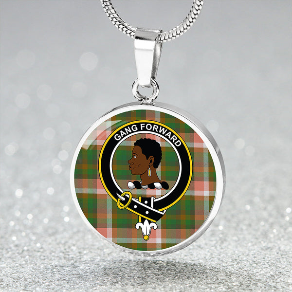 Stirling Millennium Ancient Clan Badge Tartan Classic Circle Necklace