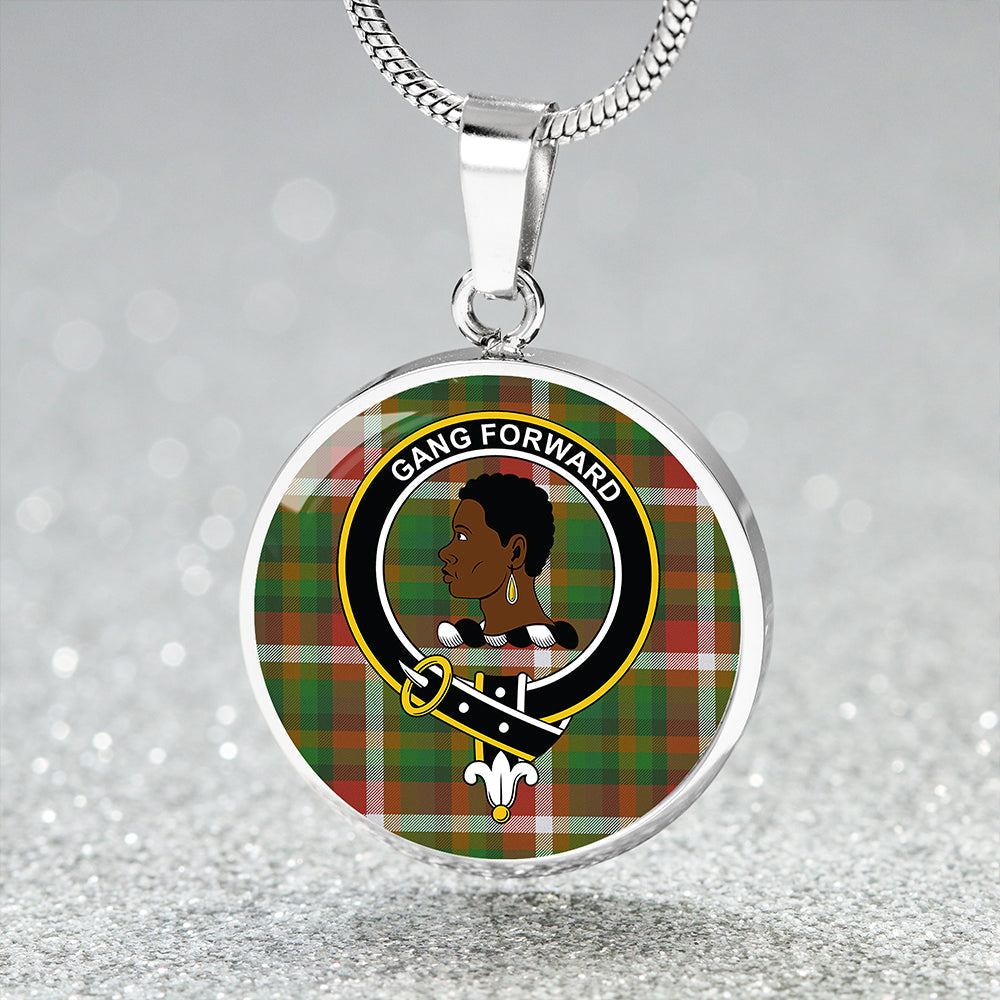 Stirling Millennium Modern Clan Badge Tartan Classic Circle Necklace