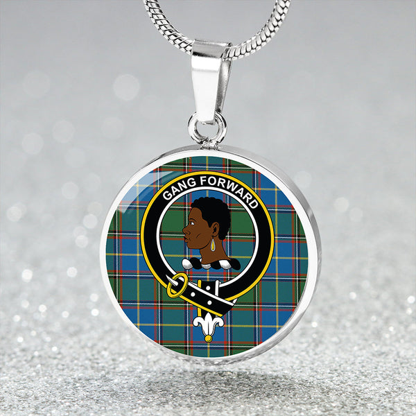 Stirling University of Tartan Ancient Clan Badge Tartan Classic Circle Necklace