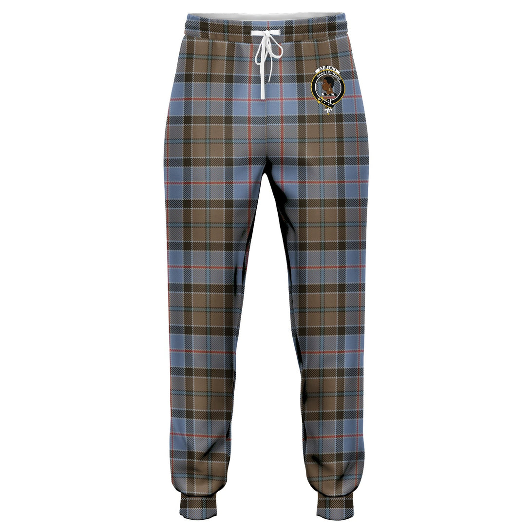 Stirling Weathered Clan Badge Tartan Jogger Pants