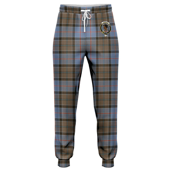 Stirling Weathered Clan Badge Tartan Jogger Pants