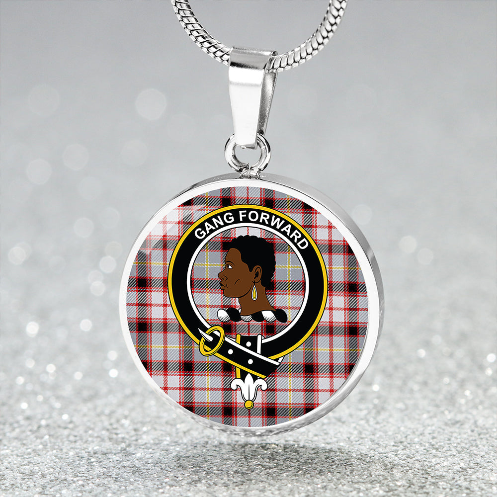 Stirling and Bannockburn Dress Modern Clan Badge Tartan Classic Circle Necklace