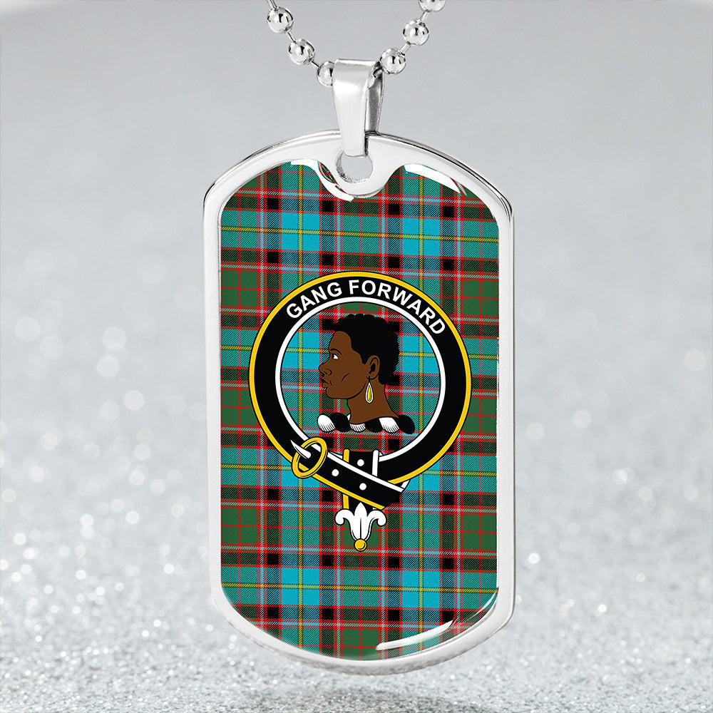 Stirling and Bannockburn Modern Clan Badge Classic Tartan Dog Tag Necklace