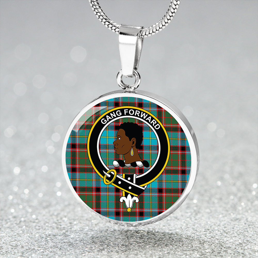 Stirling and Bannockburn Modern Clan Badge Tartan Classic Circle Necklace