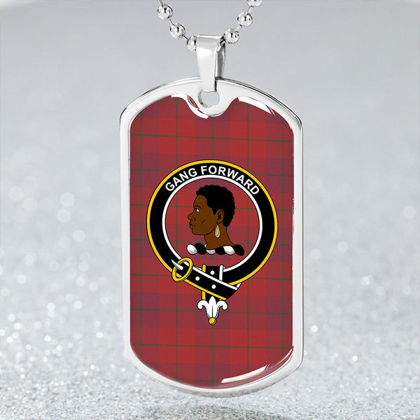 Stirling of Keir Ancient Clan Badge Classic Tartan Dog Tag Necklace