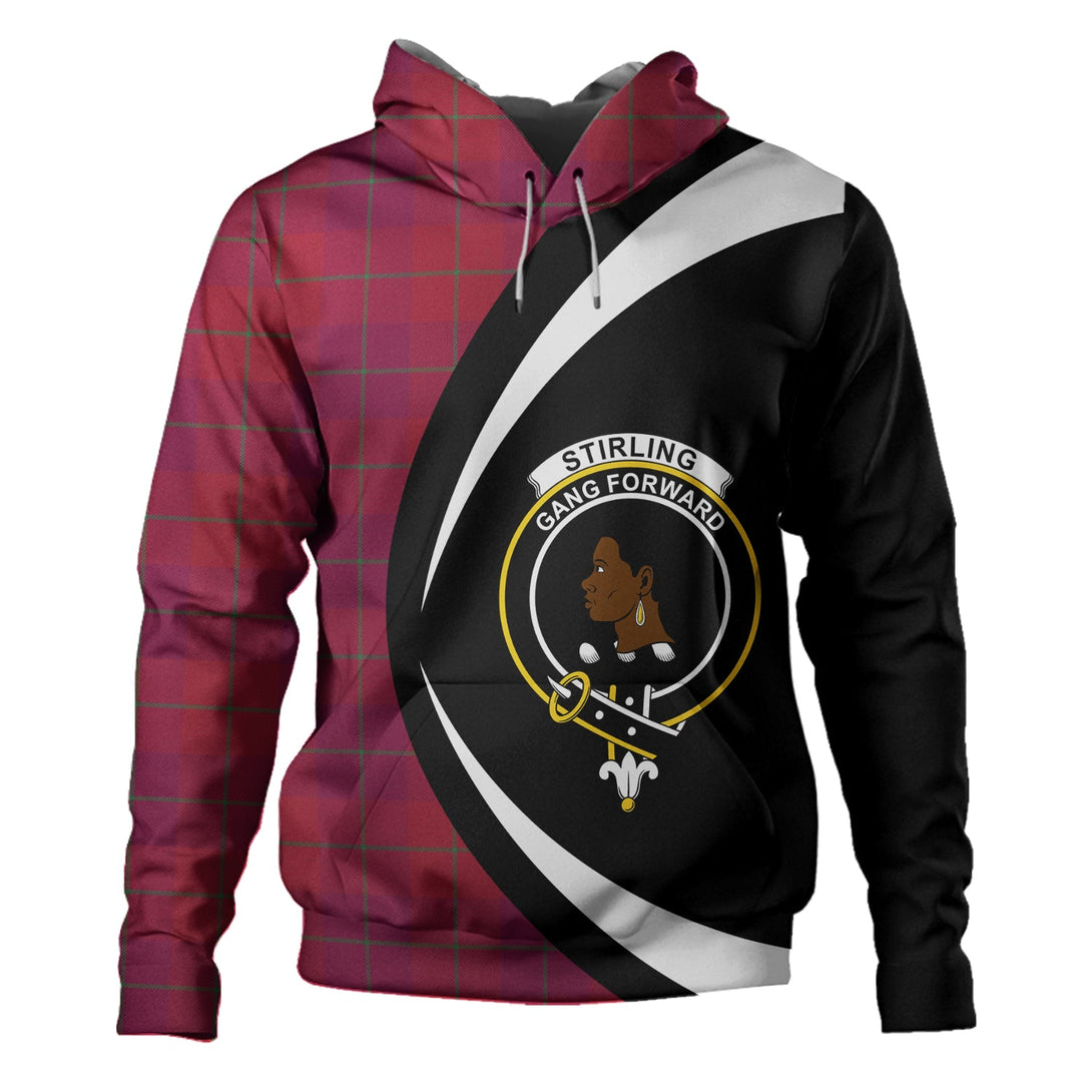 Stirling of Keir Modern Clan Badge Tartan Hoodie Circle Style