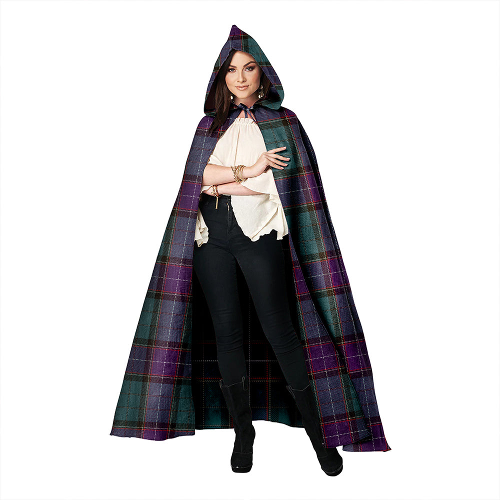 Storrie Weathered Clan Badge Tartan Hooded Cloak