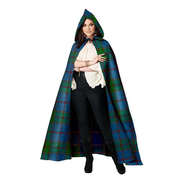 Strachan Ancient Clan Badge Tartan Hooded Cloak