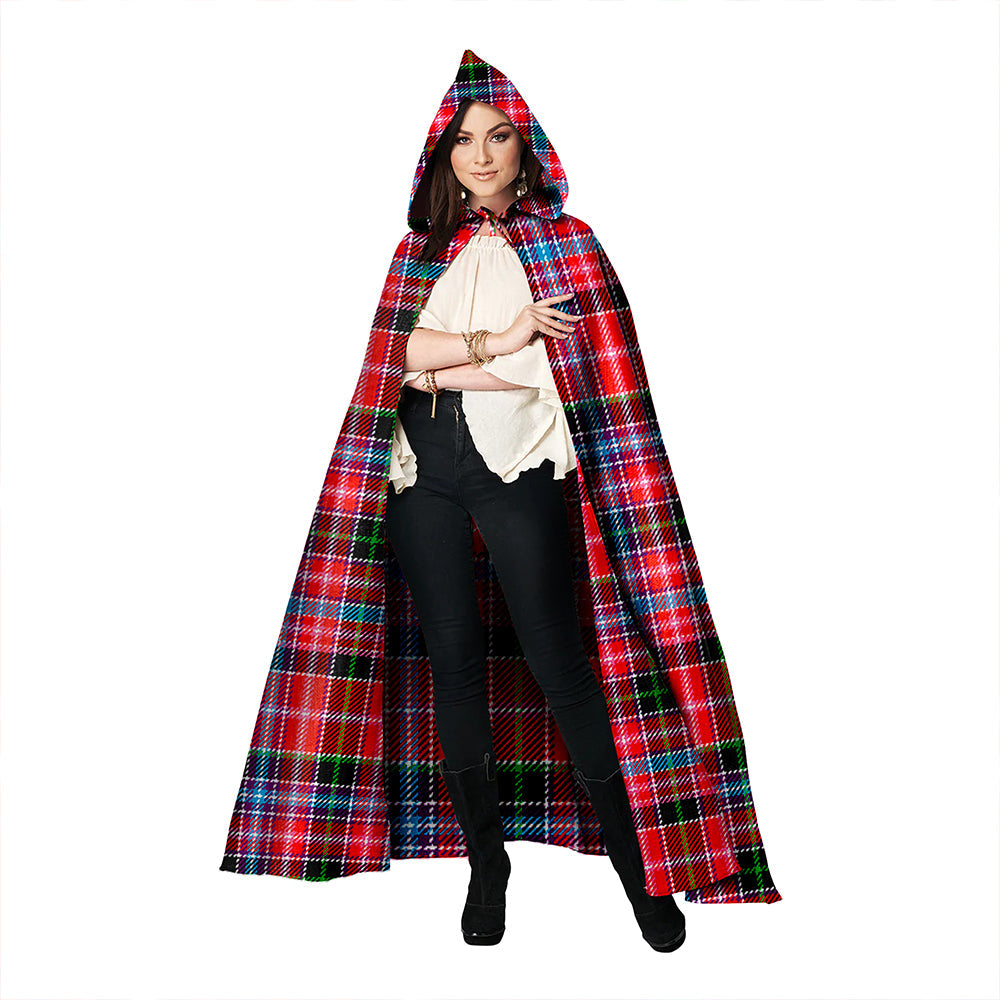 Straiton Clan Badge Tartan Hooded Cloak