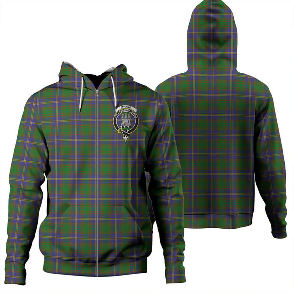 Strange of Balkaskie Tartan Classic Crest Zipper Hoodie