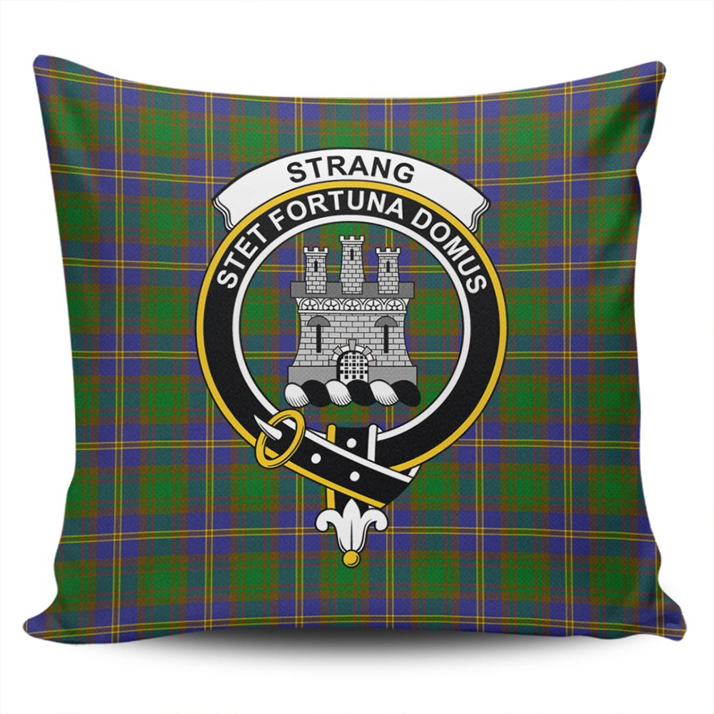 Strange of Balkaskie Tartan Classic Crest Pillow Cover