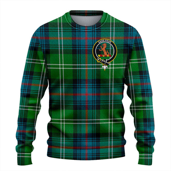 Sutherland Ancient Clan Badge Tartan Knitted Sweater