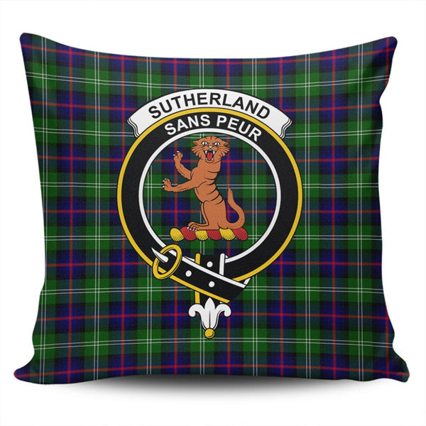 Sutherland Modern Tartan Classic Crest Pillow Cover