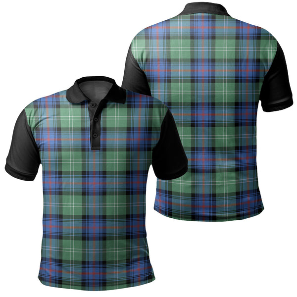 Sutherland Old Ancient Tartan Classic Polo Shirt Black Neck 1 Style