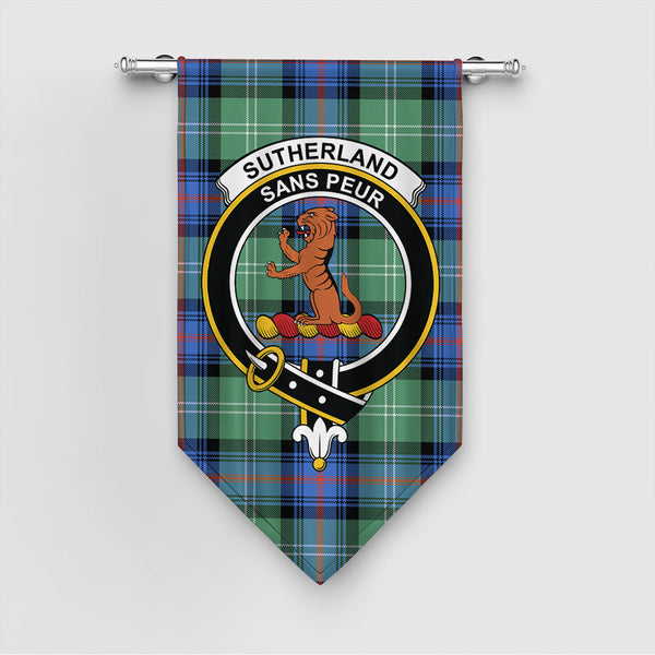 Sutherland Old Ancient Tartan Classic Crest Gonfalon