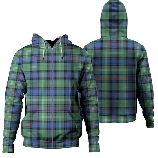 Sutherland Old Ancient Tartan Classic Zipper Hoodie