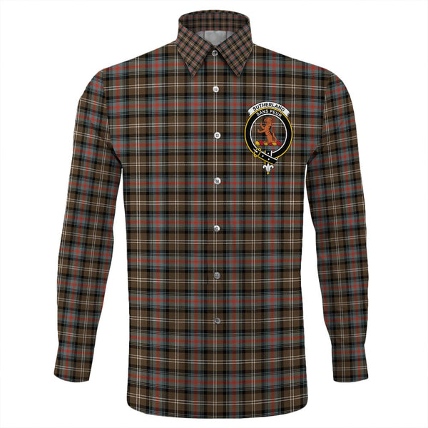 Sutherland Weathered Tartan Classic Crest Long Sleeve Button Shirt