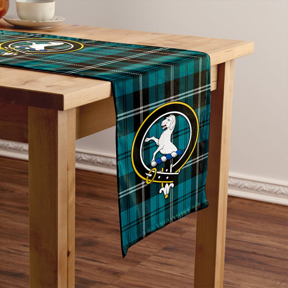 Swan Ancient Clan Badge Tartan Table Runner