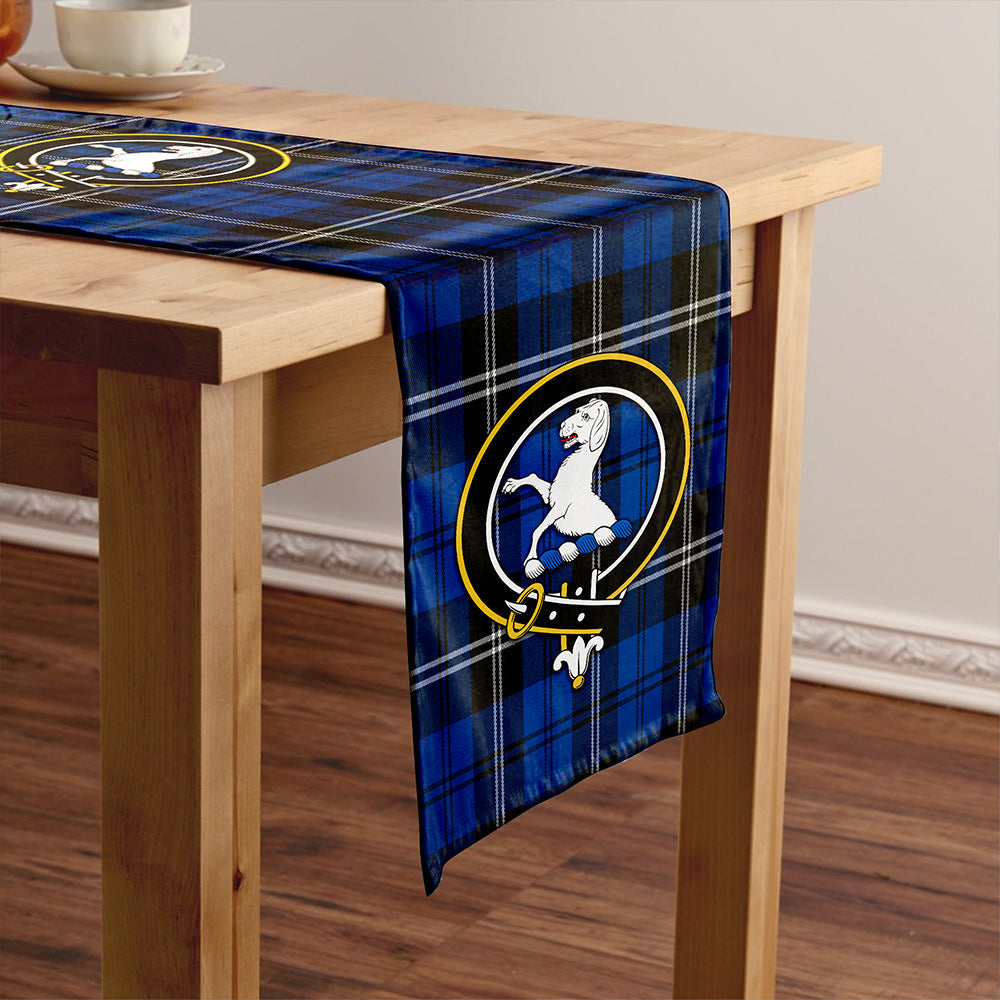 Swan Modern Clan Badge Tartan Table Runner