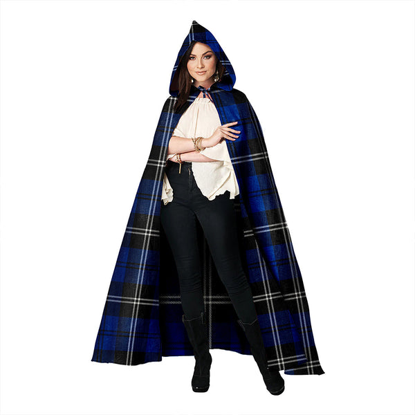 Swan Modern Clan Badge Tartan Hooded Cloak