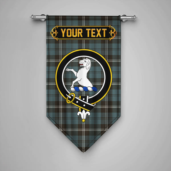 Swan Weathered Clan Badge Tartan Gonfalon Personalize