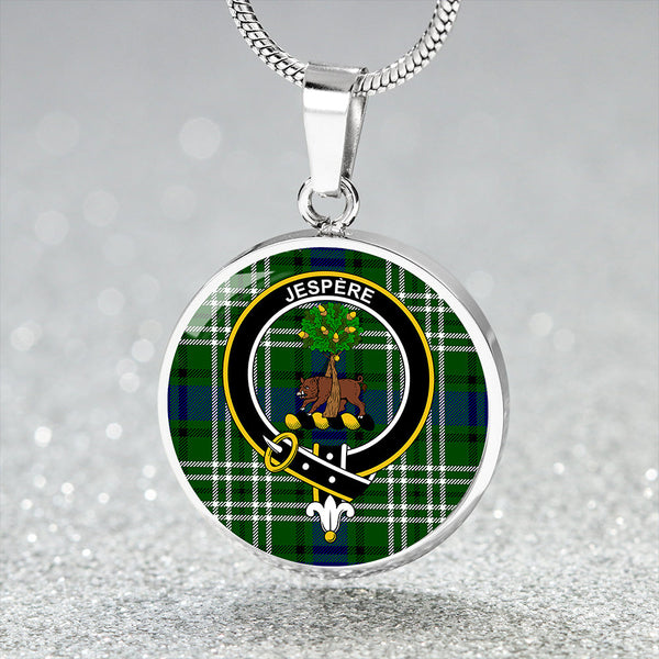 Swinton Clan Badge Tartan Classic Circle Necklace