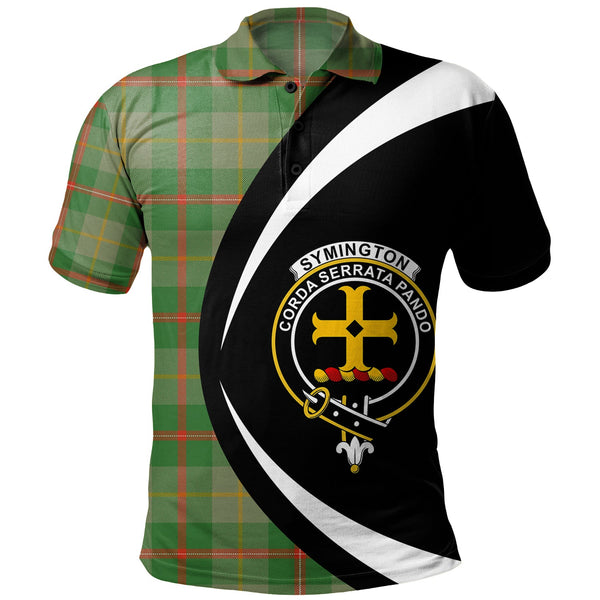 Symington Ancient Clan Badge Tartan Polo Shirt Circle Style Personalized