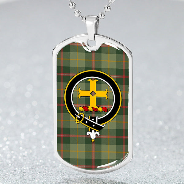 Symington Modern Clan Badge Classic Tartan Dog Tag Necklace