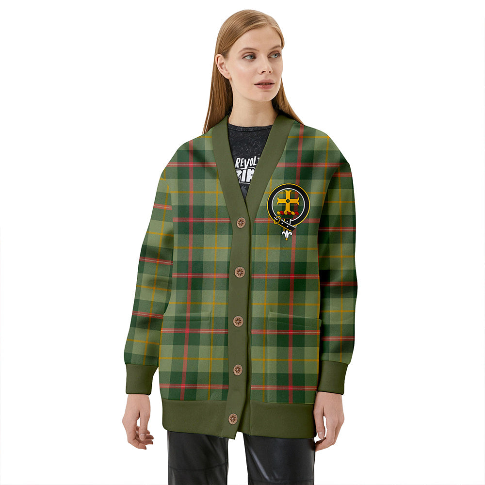 Symington Modern Clan Badge Tartan V-neck Cardigan