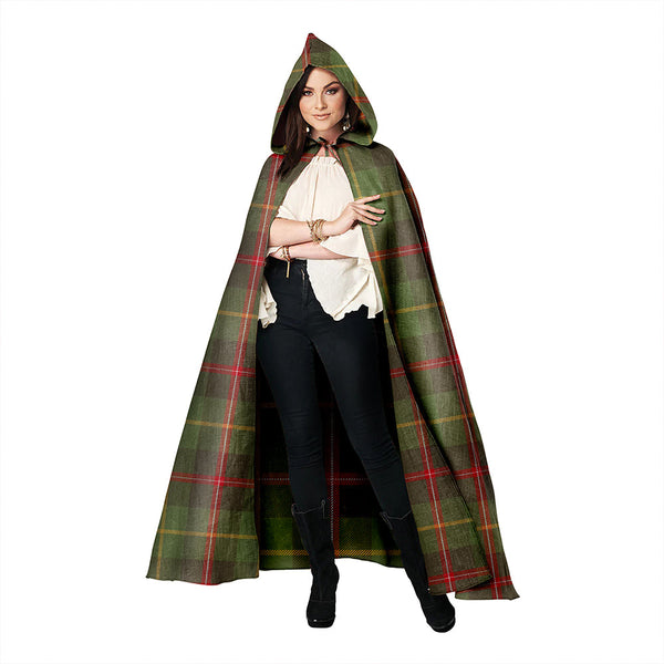 Symington Weathered Clan Badge Tartan Hooded Cloak