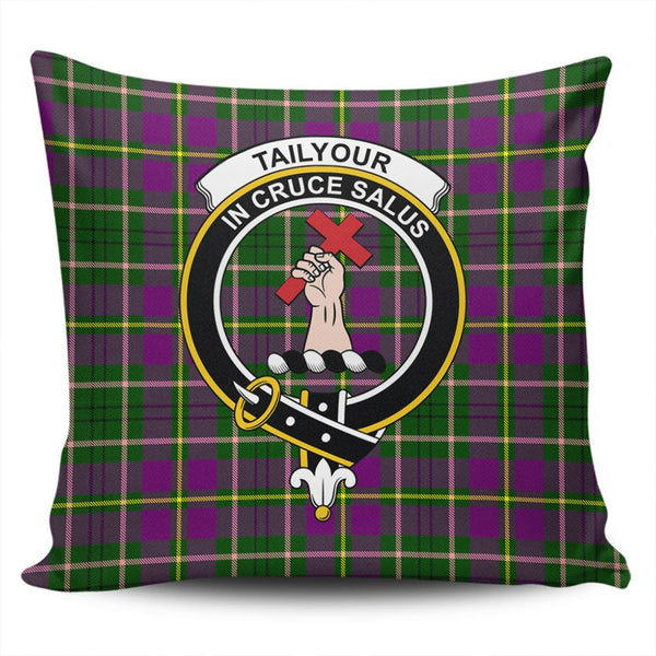 Tailyour Weathered Tartan Classic Crest Pillow Cover