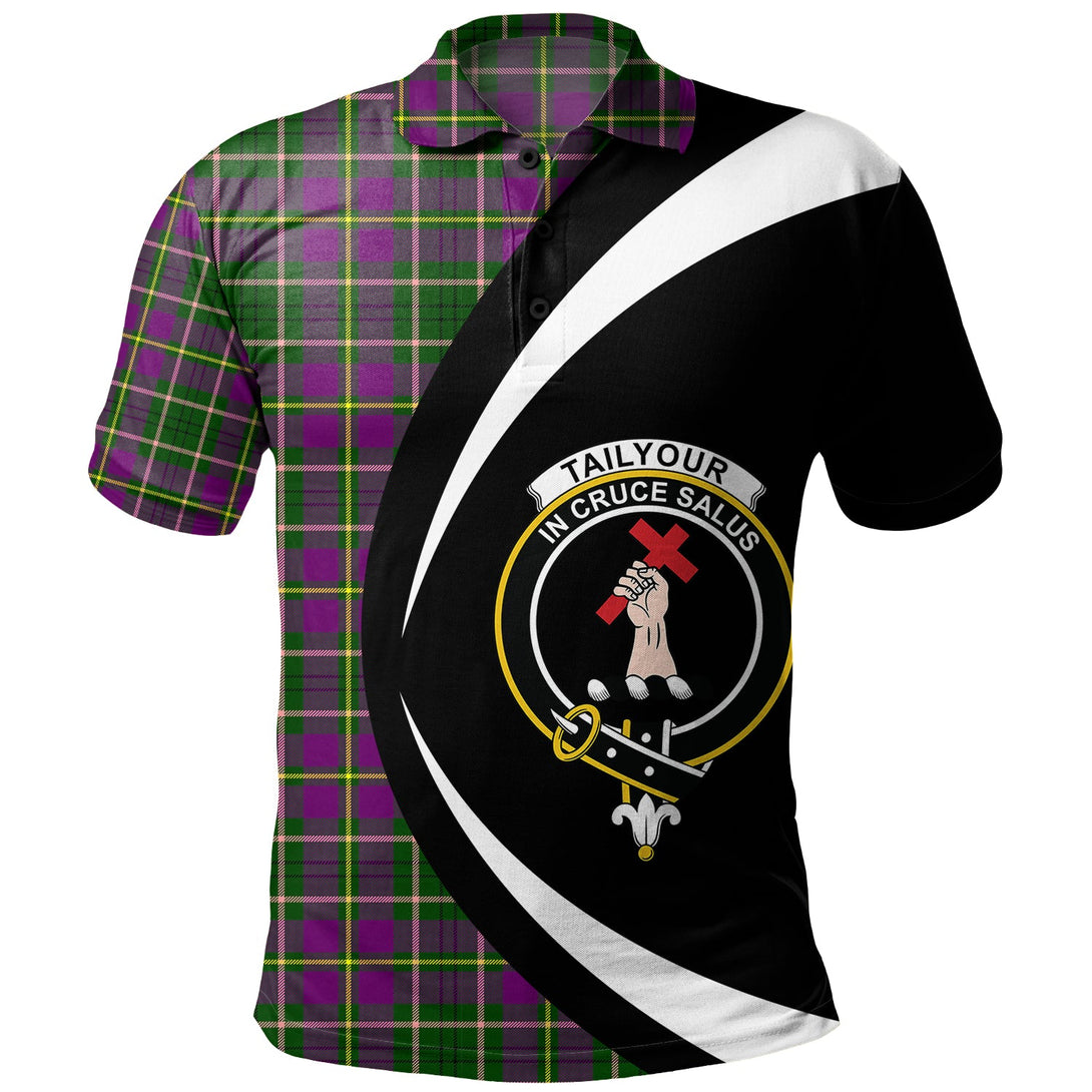 Tailyour Clan Badge Tartan Polo Shirt Circle Style Personalized